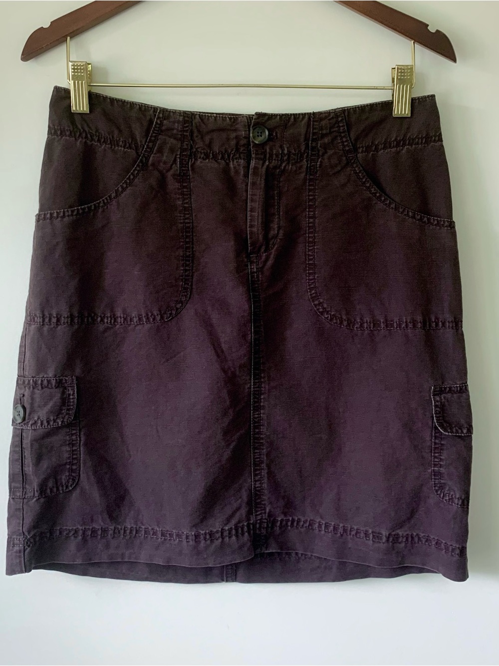 Merona Brown Cargo Skirt 2